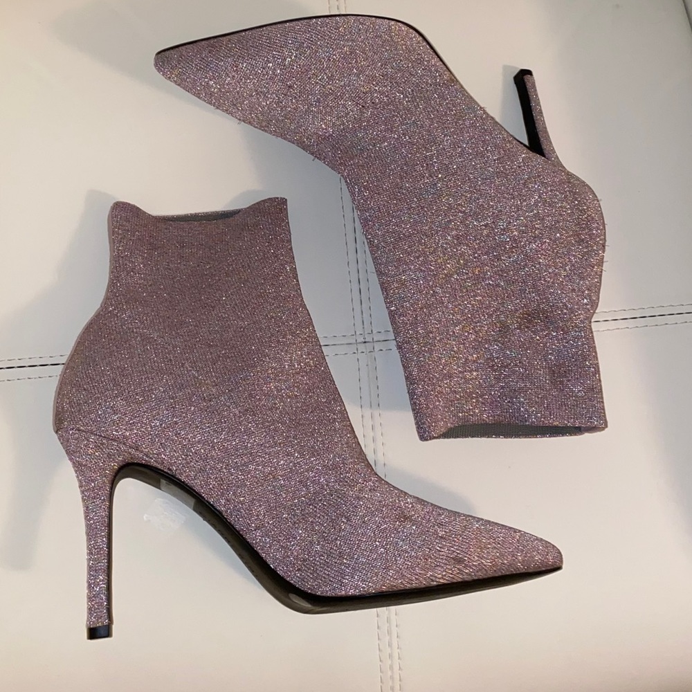 Gianni Bini Sparkle Heel Booties